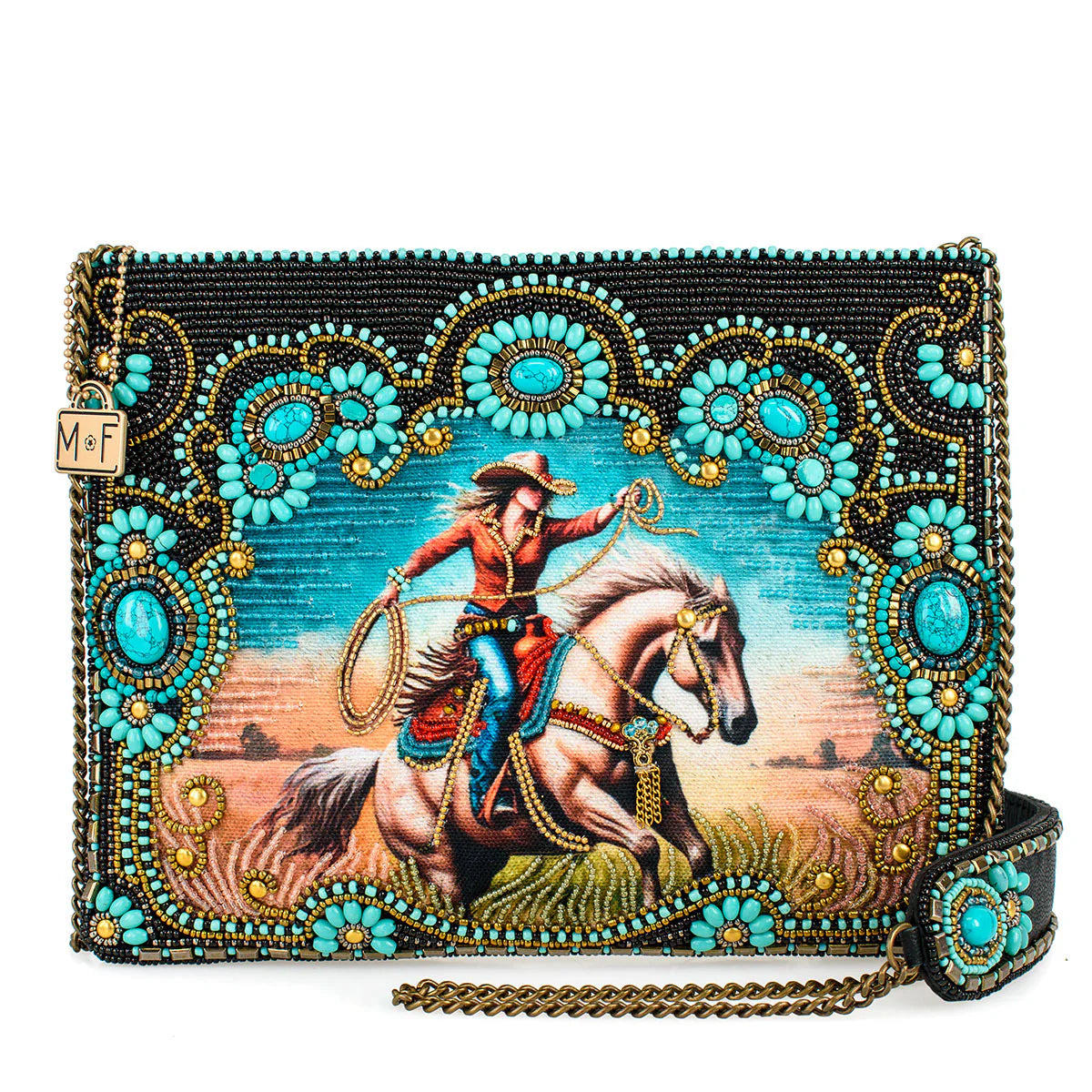 Mary Francis Cowgirl Crossbody Handbag
