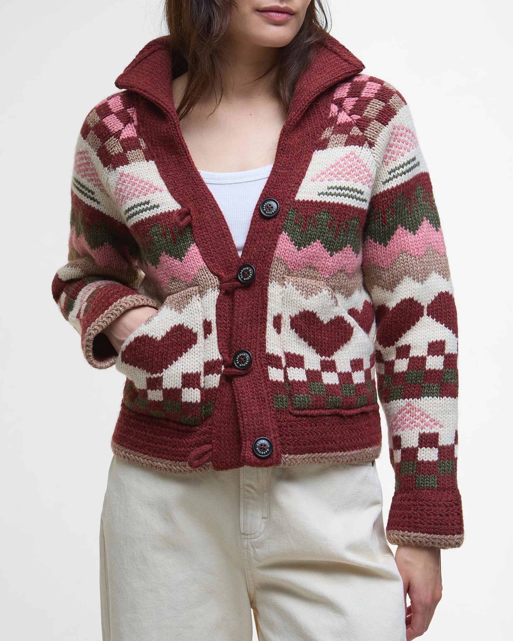Barbour Ruby Fair Isle Cardigan Multi