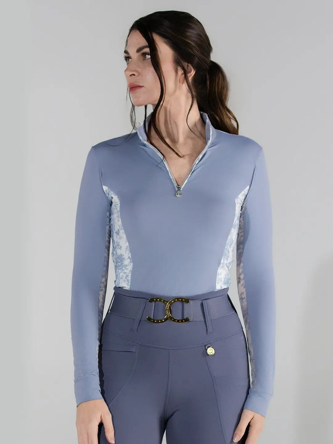 Dapplebay 1/4 Zip Long Sleeve - Toile Moonrise