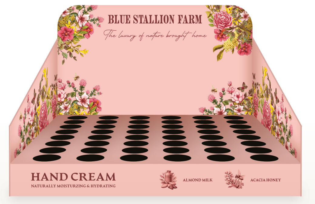 Blue Stallion Farm Hand Cream Display
