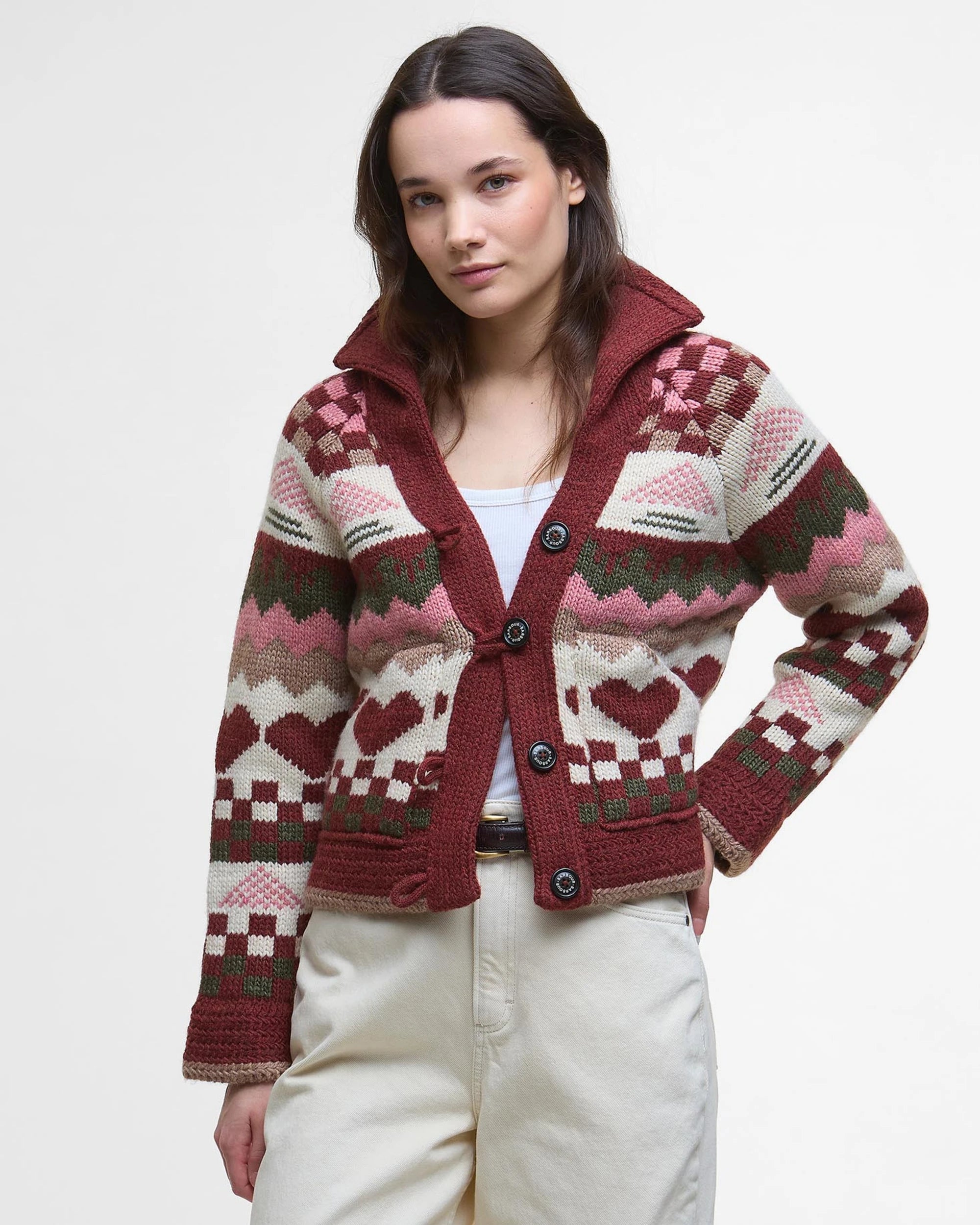 Barbour Ruby Fair Isle Cardigan Multi