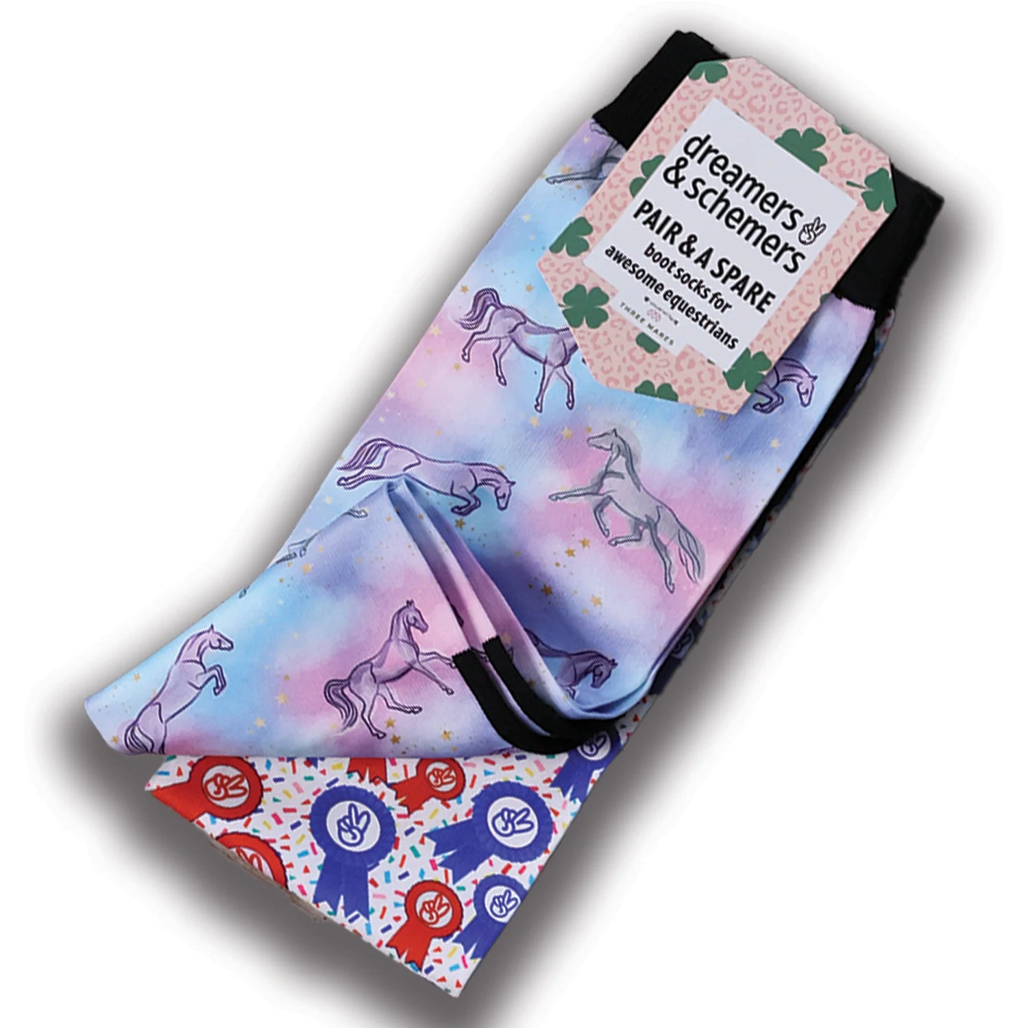 Dreamers & Schemers Pair & A Spare Boot Socks - Horsey Dreams