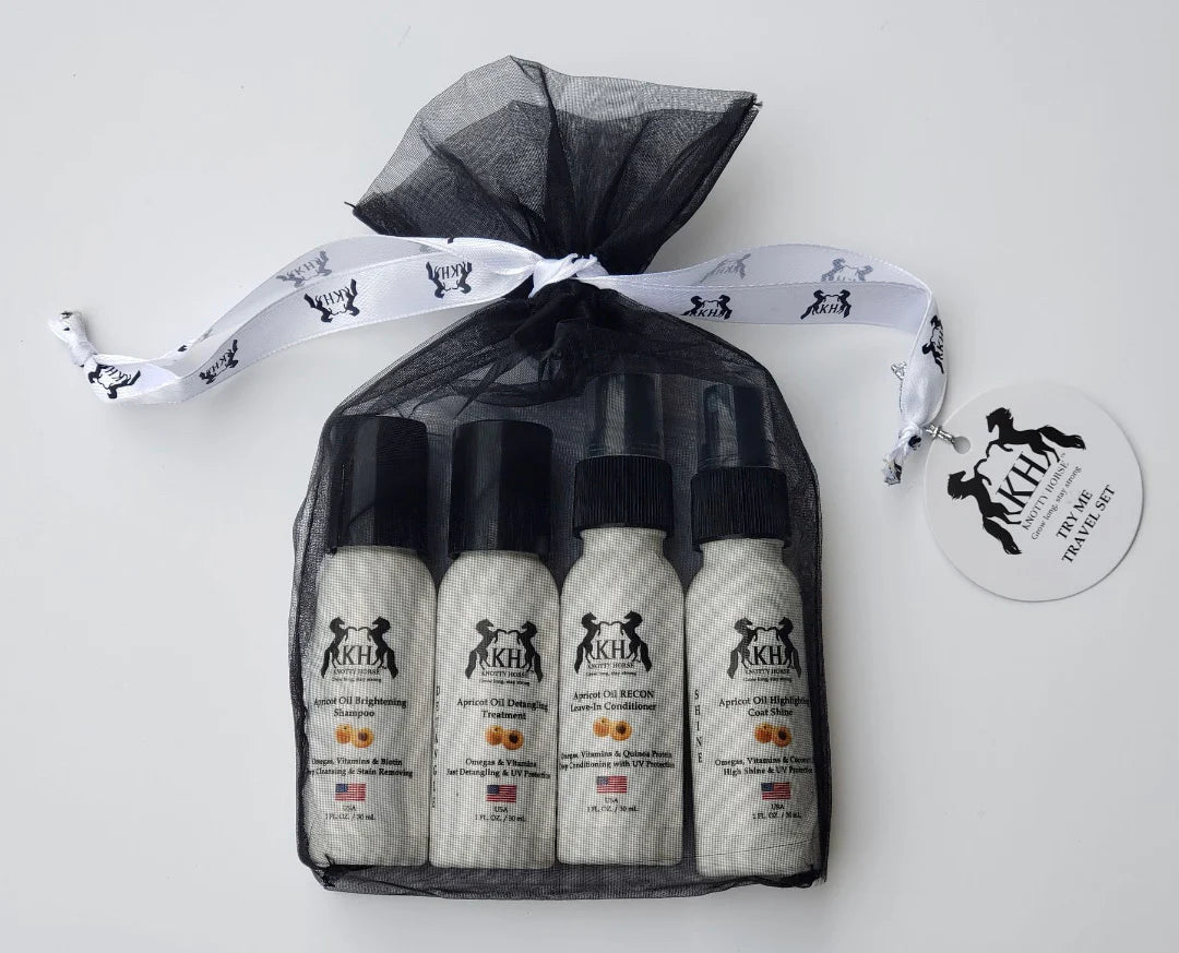 Knotty Horse Apricot Oil Try Me Travel Set