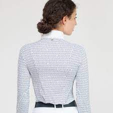 For Horses Griselda Show Shirt Navy Horses