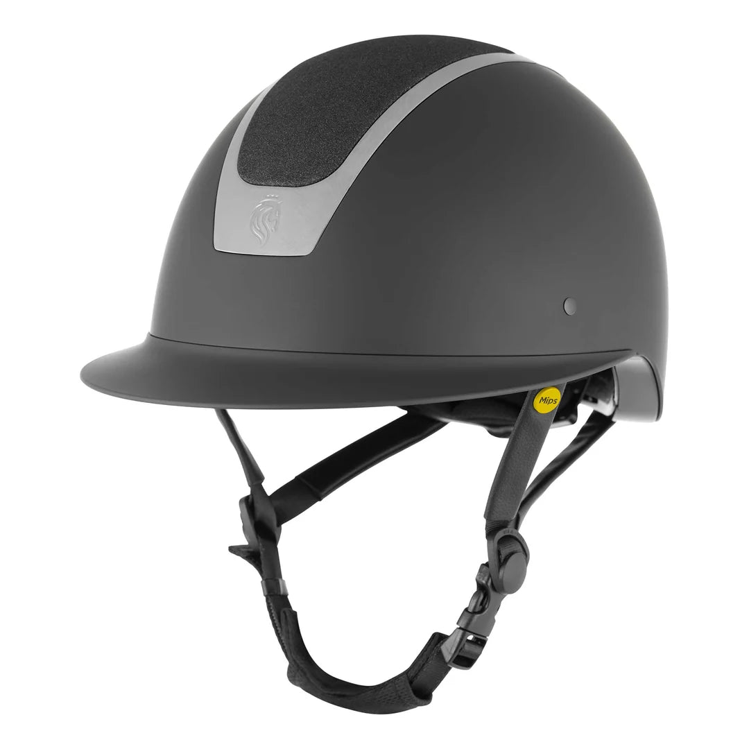 Equinavia Crown MIPS Riding H Black/Black Shimmer
