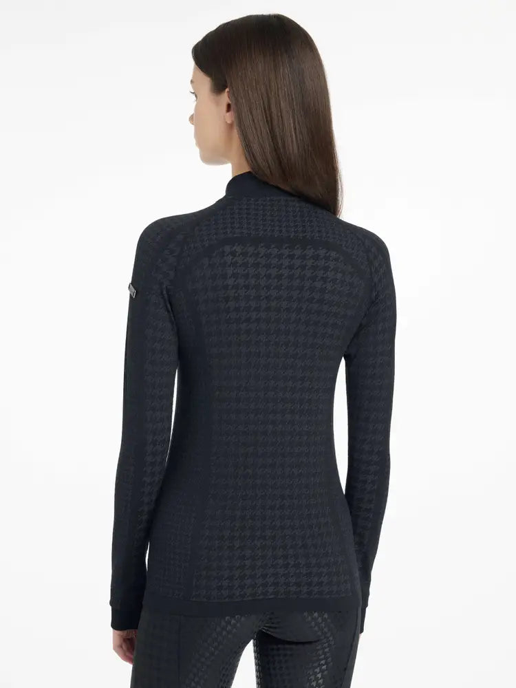 LeMieux Aspen Houndstooth 1/4 Zip Top