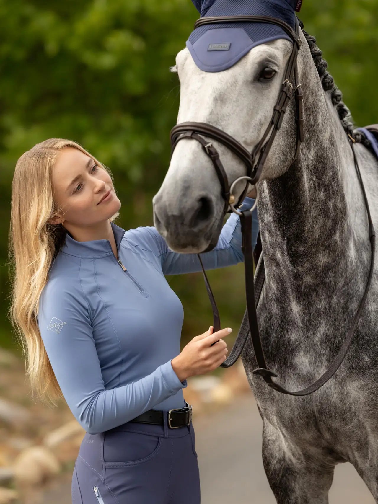 LeMieux Halle Lightweight Base Layer - Powder Blue