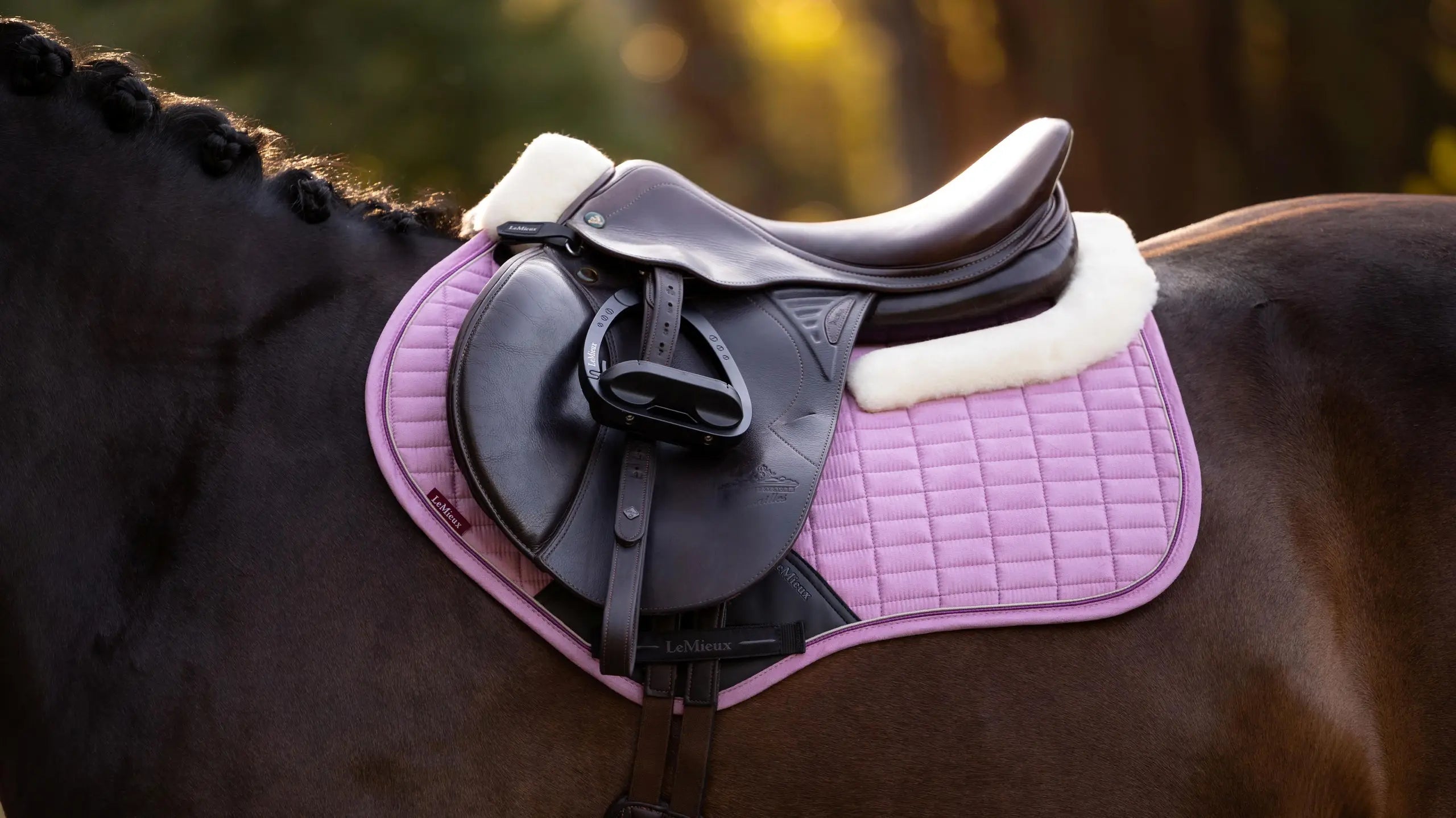 LeMieux Merino+suede CC Square Jumper Pad - Fondant