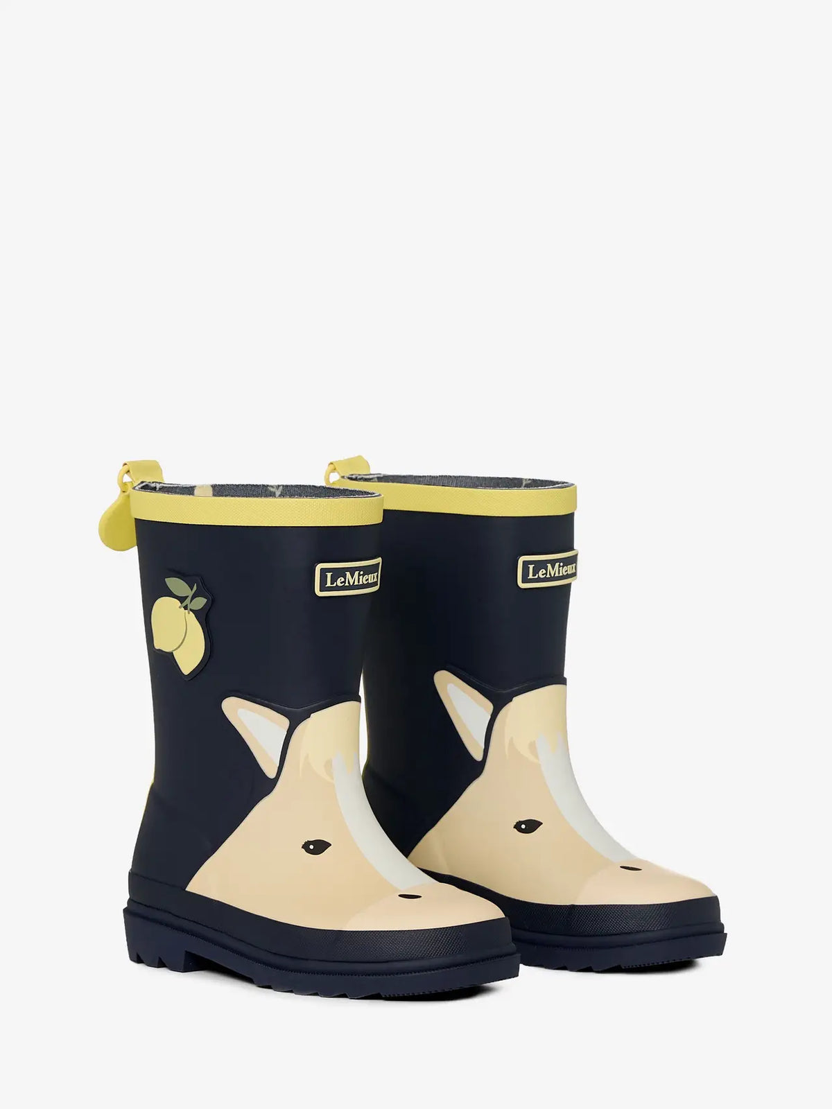 Lemieux Splash Welly Lemon - Navy