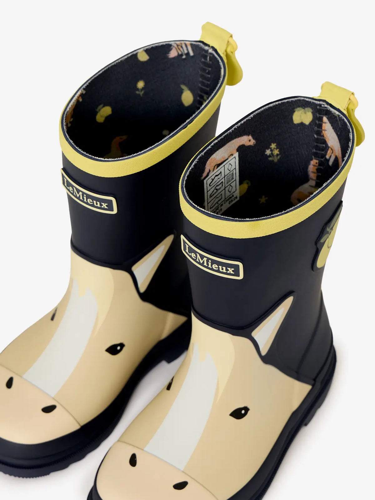 Lemieux Splash Welly Lemon - Navy