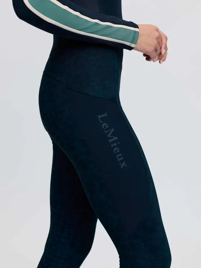 LeMieux Naomi Pull On Breeches - Printed Navy