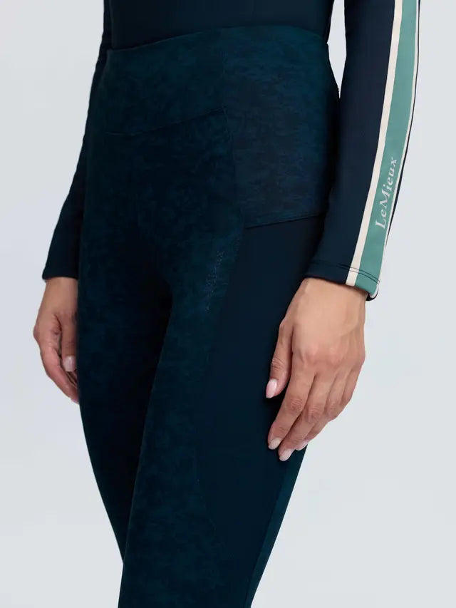 LeMieux Naomi Pull On Breeches - Printed Navy