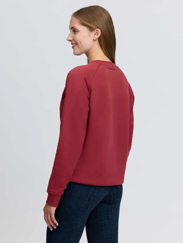LeMieux Vida Varsity Crew Neck Sweat - Russet