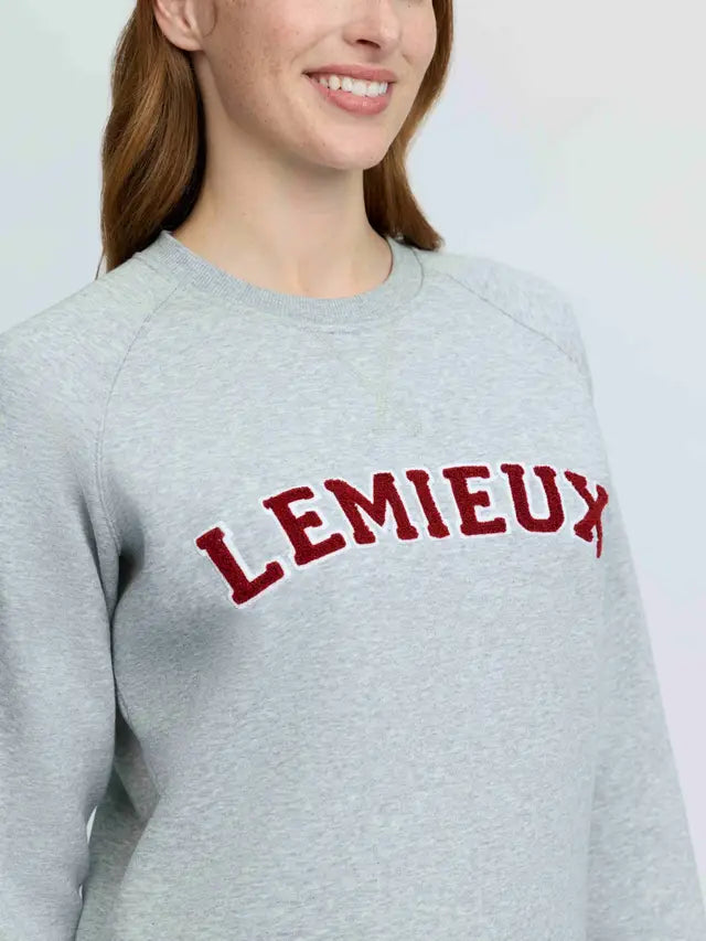 LeMieux Vida Varsity Crew Neck Sweat - Grey Marl