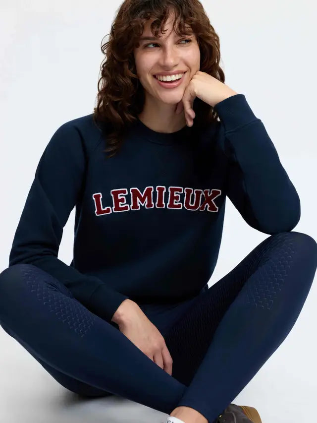 LeMieux Vida Varsity Crew Neck Sweat - Navy