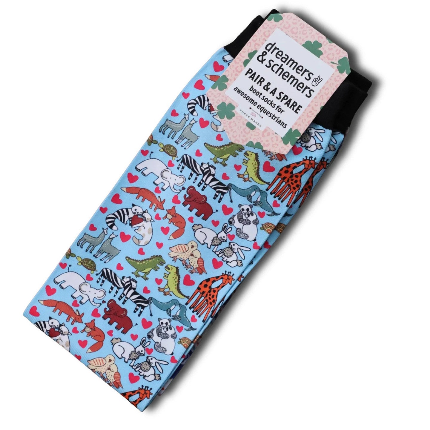 Dreamers & Schemers YOUTH Pair & A Spare Boot Socks - Love Ya Always