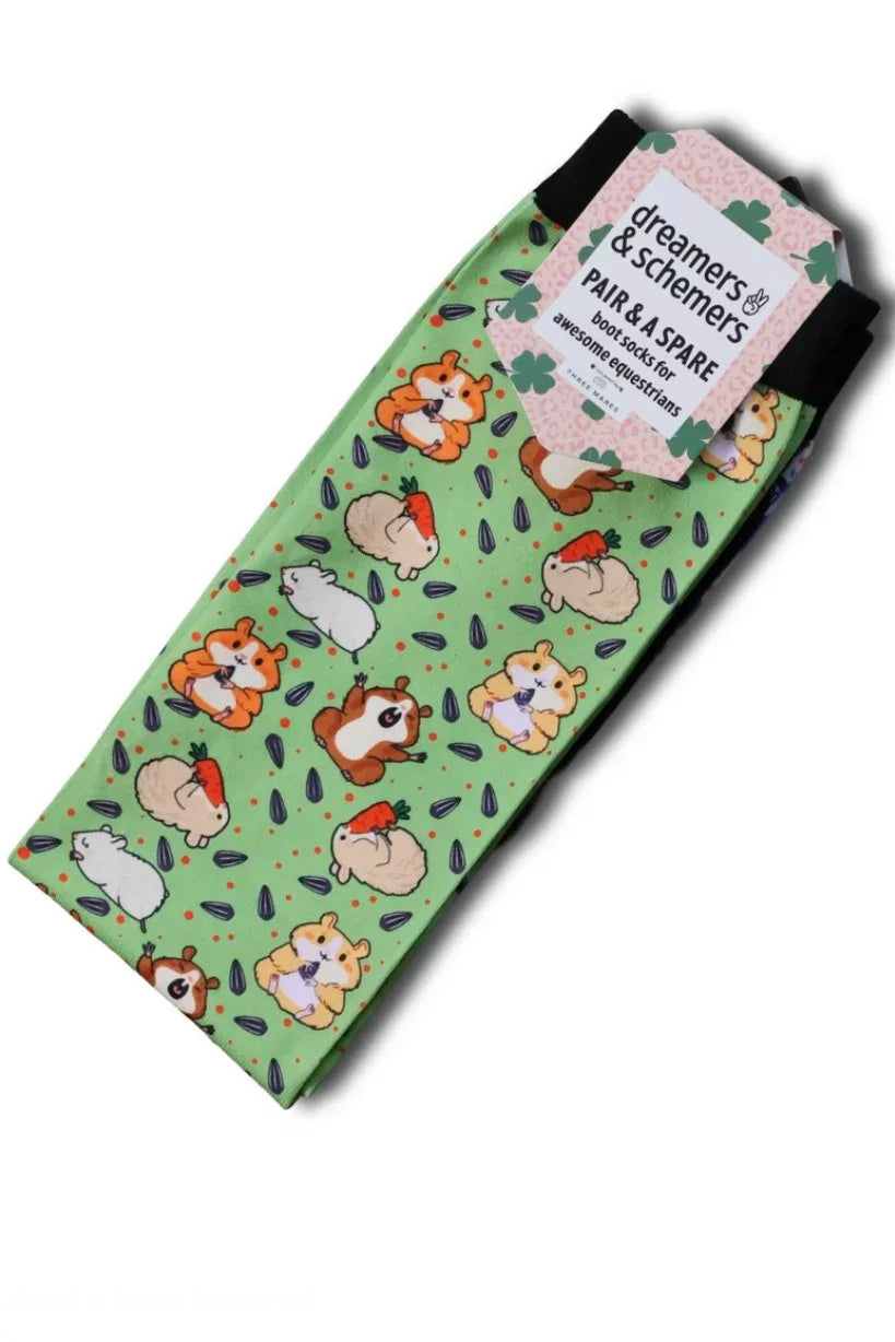 Dreamers & Schemers YOUTH Pair & A Spare Boot Socks - Hamsters