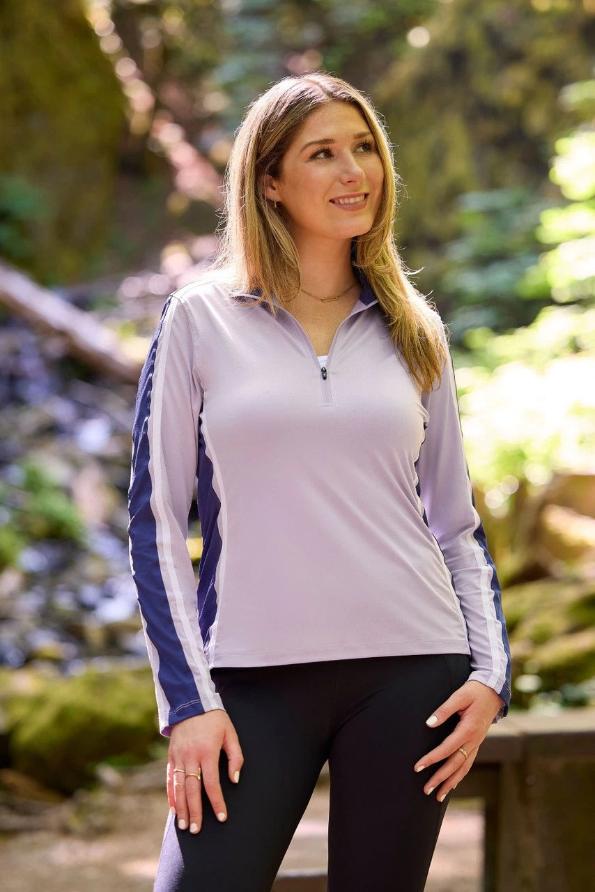 Kerrits Agility Coolcore Long Sleeve Shirt - Lunar/Lilac