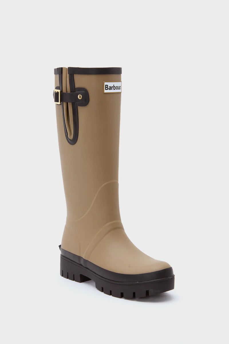 Barbour Leighton Wellington Boots Military Brown/Black