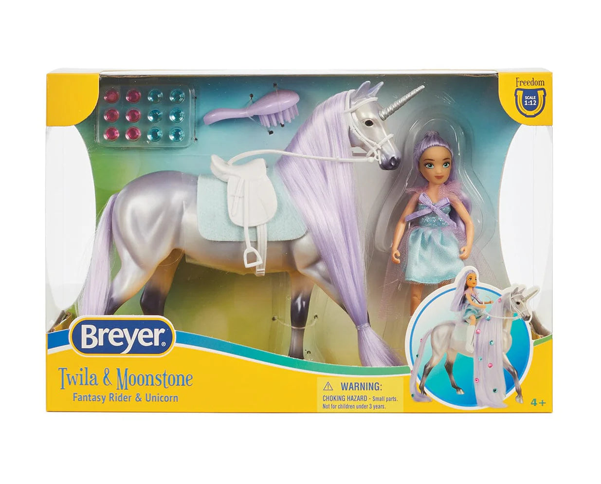 Breyer Twila & Moonstone Fantasy Rider & Unicorn