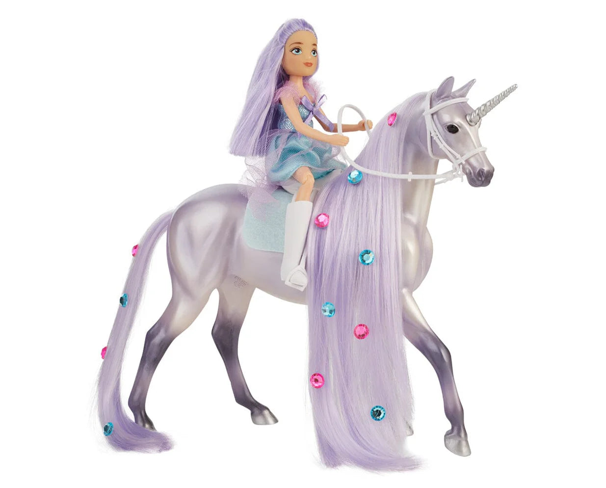Breyer Twila & Moonstone Fantasy Rider & Unicorn