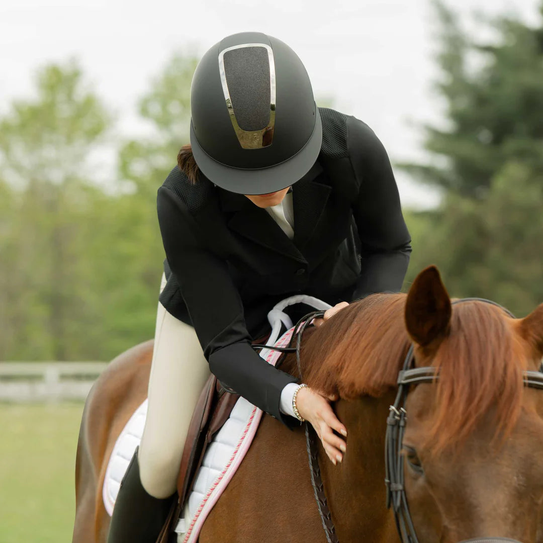 Equinavia Crown MIPS Riding H Black/Black Shimmer
