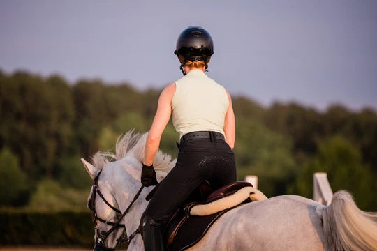 Equinavia Crown MIPS Riding Helmet Black/Black Glossy Diamond Crystal