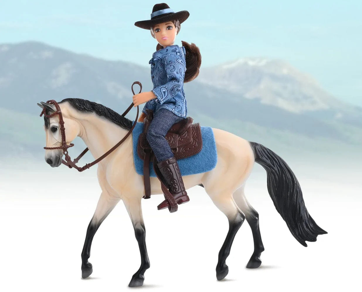Breyer Mesquite & Macquenzie Bucksin & Western Rider