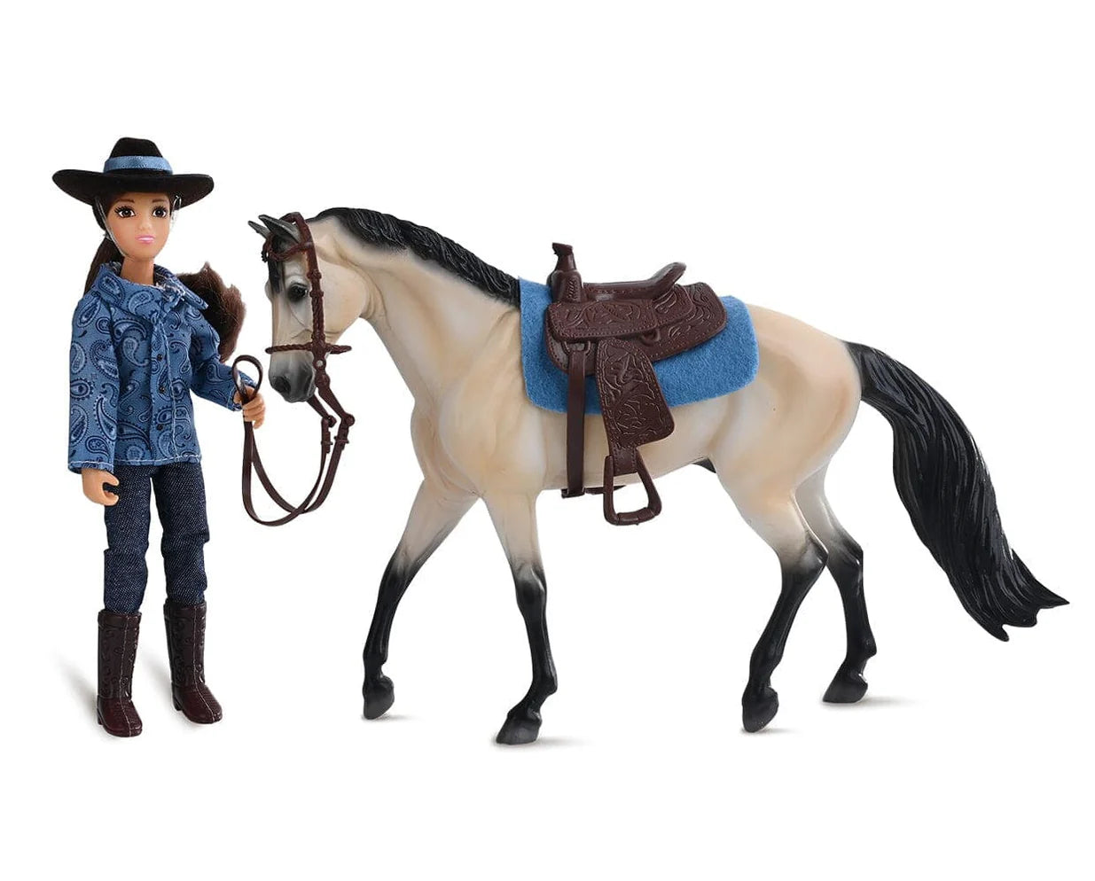 Breyer Mesquite & Macquenzie Bucksin & Western Rider