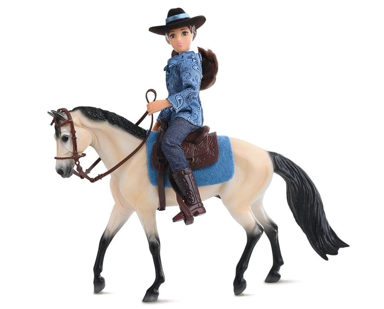 Breyer Mesquite & Macquenzie Bucksin & Western Rider