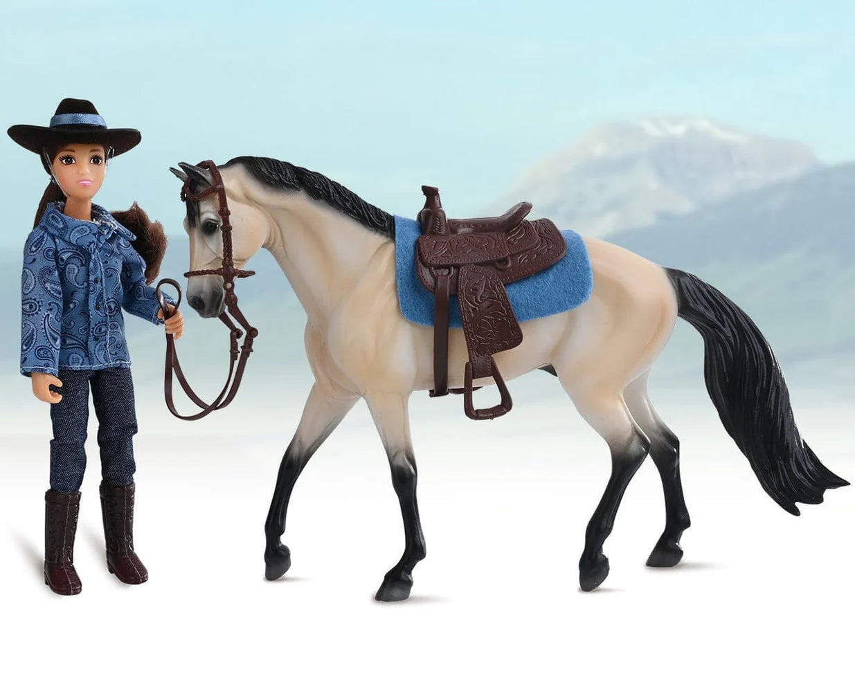 Breyer Mesquite & Macquenzie Bucksin & Western Rider
