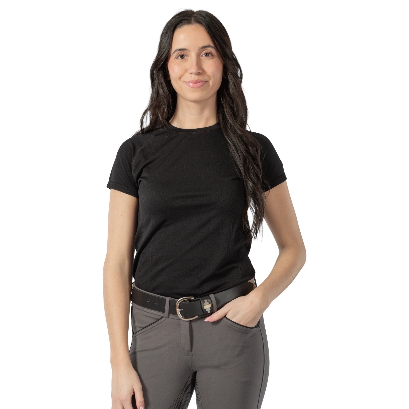 Equinavia Siri Polo Belt Black/Rain Cloud